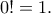 0!=1. 0!=1.