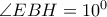 \angle EBH=10^0