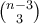 \binom{n-3}{3}
