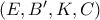 \left( E,{B}',K,C \right)