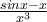 \frac {sinx-x}{x^3}