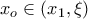 x_o \in (x_1, \xi) x_o \in (x_1, \xi)
