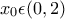 x_{0} \epsilon (0,2)