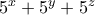 5^x+5^y+5^z 
