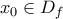 x_{0}\in D_{f}