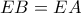 EB=EA