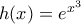 h(x)= e^{x^3}