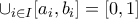 \cup _{i \in I}[a_{i},b_{i}]=[0,1]