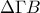 \displaystyle{\Delta \Gamma B}