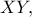 \displaystyle{XY,}