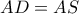 AD=AS