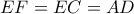 EF=EC=AD