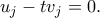 u_j-tv_j=0. u_j-tv_j=0.