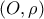 \displaystyle{\left ( O,\rho \right )}