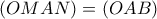 (OMAN)=(OAB)