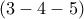 (3-4-5) (3-4-5)