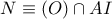 N\equiv (O)\cap AI