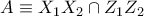A\equiv X_{1}X_{2}\cap Z_{1}Z_{2}