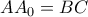 AA_{0} = BC