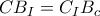 CB_{I}=C_{I}B_{c}