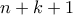 n+k+1