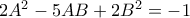 2A^2-5AB+2B^2=-1