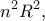 \displaystyle{n^2R^2,}