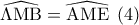 \widehat {\Lambda {\rm M}{\rm B}} = \widehat {{\rm A}{\rm M}{\rm E}}\;\left( 4 \right)