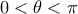 0<\theta <\pi 
