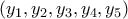 (y_1, y_2, y_3, y_4, y_5)