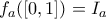 f_a([0,1])=I_a