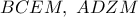 BCEM,\ ADZM