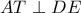 AT\perp DE