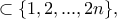 &Alpha;\subset \{1, 2, . . . , 2n\},
