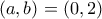 (a,b)=(0,2)