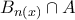 B_{n(x)}\cap A