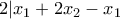 2|x_1+2x_2-x_1