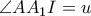 \angle AA_{1}I=u