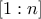 [1:n]