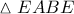 \vartriangle EABE