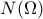 N(\Omega)