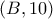 \left( {B,10} \right)
