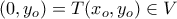 (0, y_o) = T(x_o,y_o) \in V