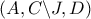 \left( {A,C\backslash J,D} \right)