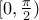 [0,\frac{\pi }{2})