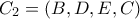 C_2=(B,D,E,C)