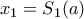 x_{1}=S_{1}(a)
