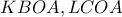 KBOA,LCOA