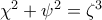 \chi ^{2}+\psi ^{2}= \zeta ^{3}