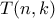 T(n,k)